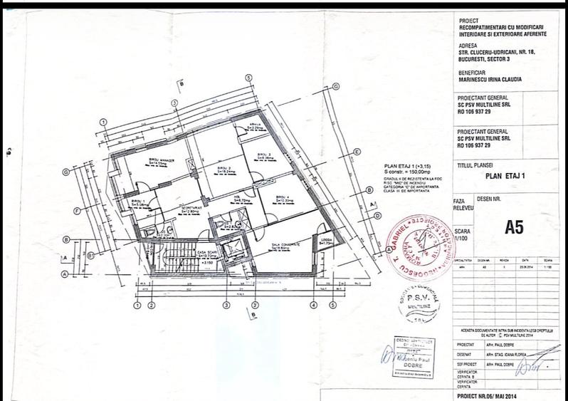 Birou, de 125 mp, în P-ța Unirii