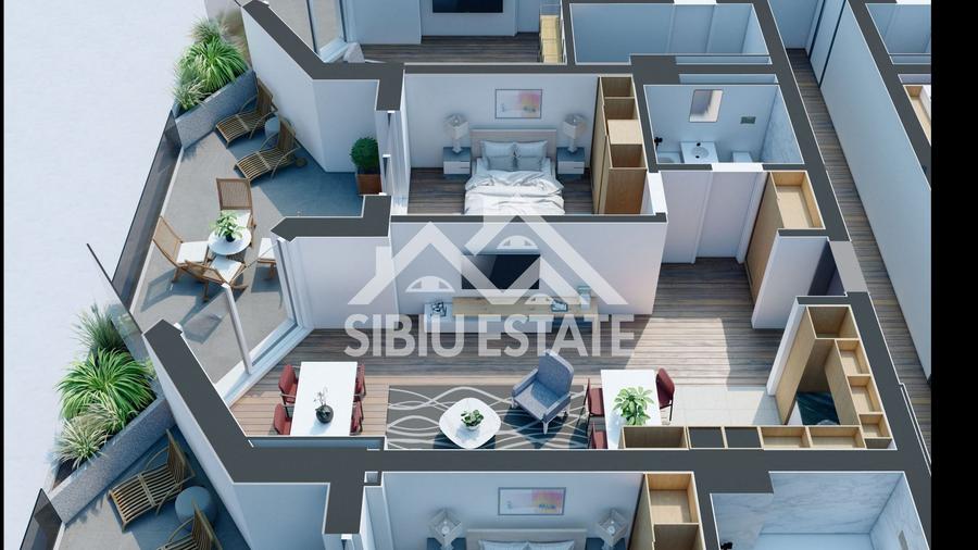 Apartament cu 2 camere semidecomandat în Mihai Viteazul