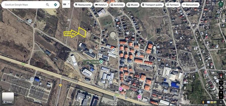 Teren intravilan de 1155 mp, în Exterior Nord