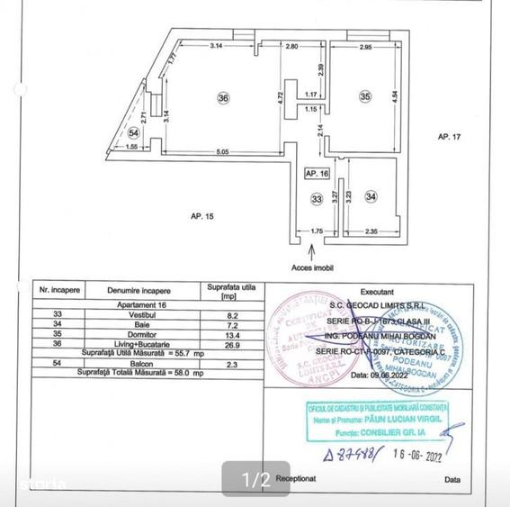 Apartament cu 2 camere, mobilat în Tomis Nord