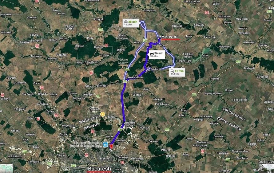 Teren de 3300 mp, în Merii Petchii