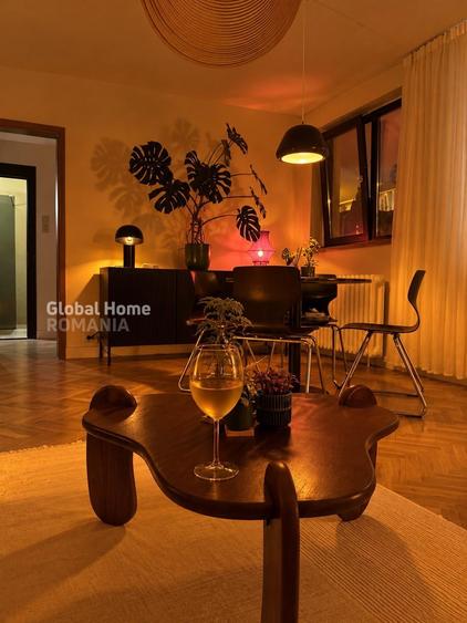 Apartament cu 2 camere decomandat, mobilat în Dorobanți