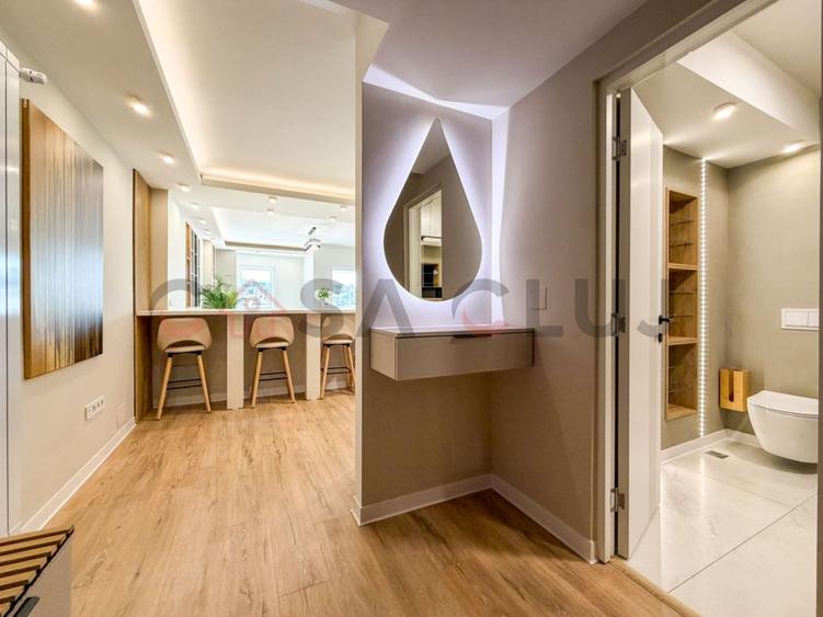 Apartament cu 2 camere semidecomandat, mobilat în Dâmbul Rotund