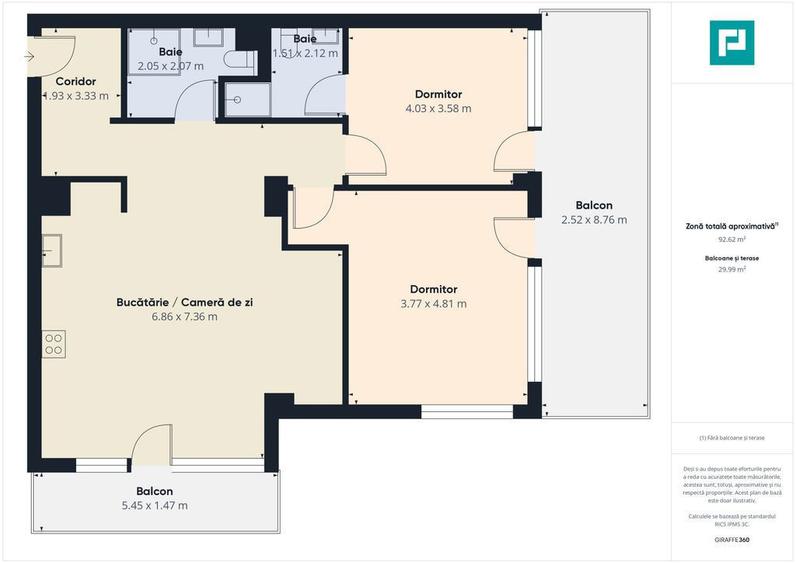 Apartament cu 3 camere decomandat în UTA