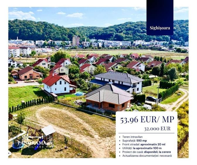 Teren Construcții intravilan de 593 mp, în Nord-Est