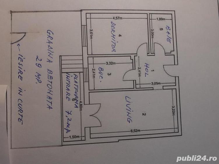 Apartament cu 2 camere decomandat în Dobroești