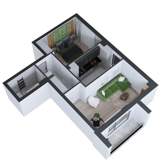 Apartament cu 2 camere decomandat în Cug