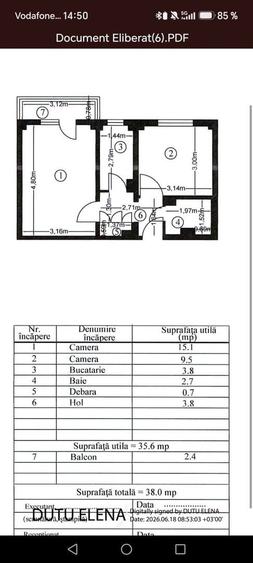Apartament cu 2 camere decomandat în Pantelimon