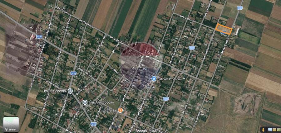 Teren agricol intravilan de 2205 mp, în Cocora