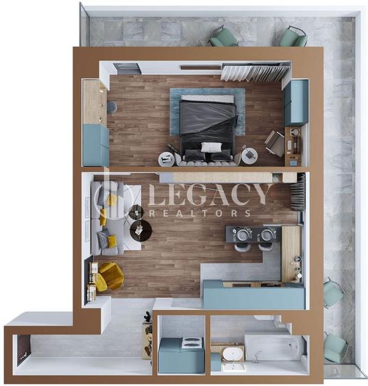 Apartament cu 2 camere decomandat în Copou