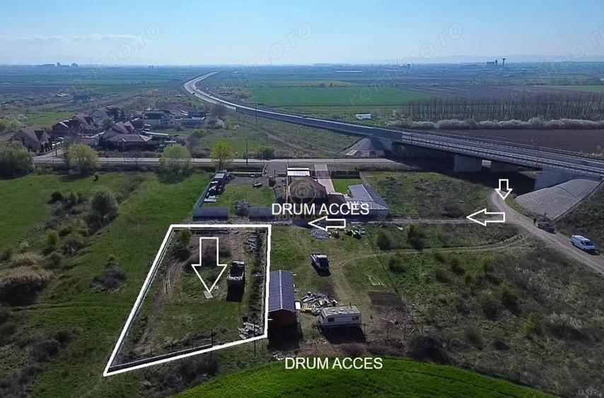 Teren de 1000 mp, în Nord