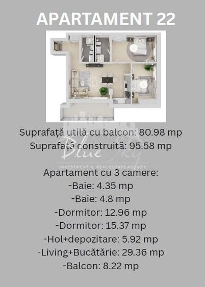 Apartament cu 3 camere decomandat în Tomis Nord