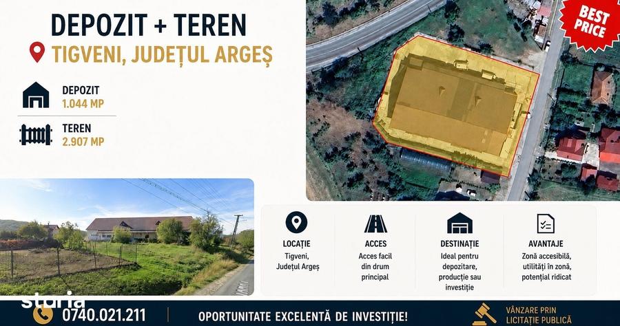 Spațiu comercial, de 1,044 mp, în Tigveni