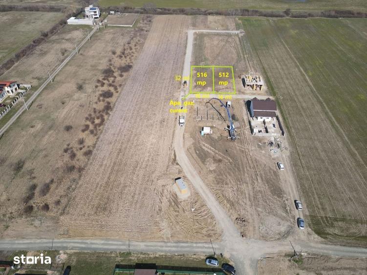 Teren cu autorizatie pentru duplex 512 / 516 mp Utilitati Comision 0 - 1