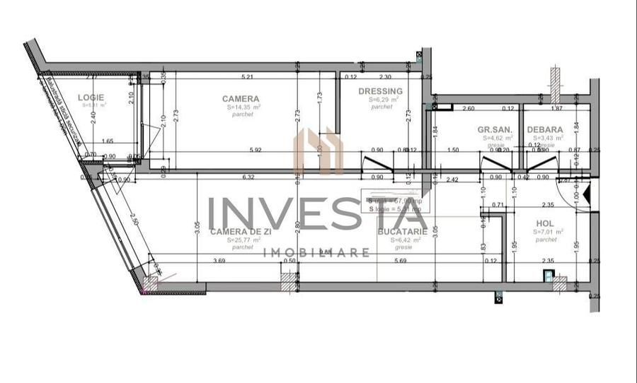 Apartament cu 2 camere semidecomandat în Europa