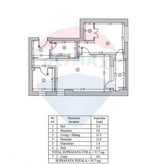 Apartament cu 2 camere în Chitila