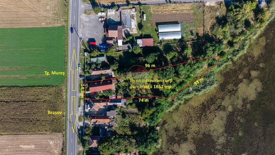 Casă individuală cu 3 camere cu Teren 1651 Mp în Feldioara