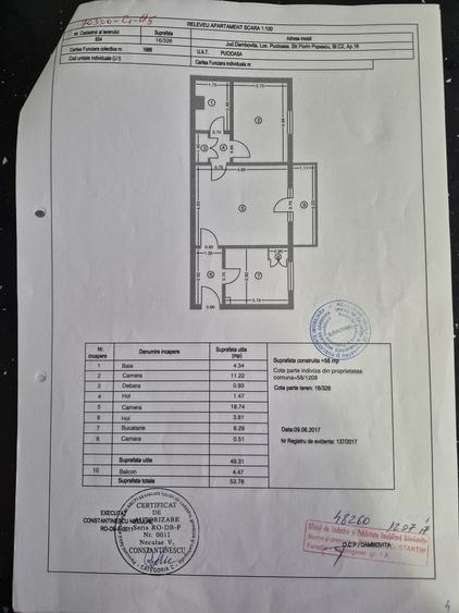 Apartament cu 2 camere semidecomandat în Central