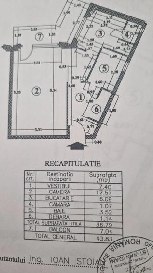 Garsonieră semidecomandată în Tei