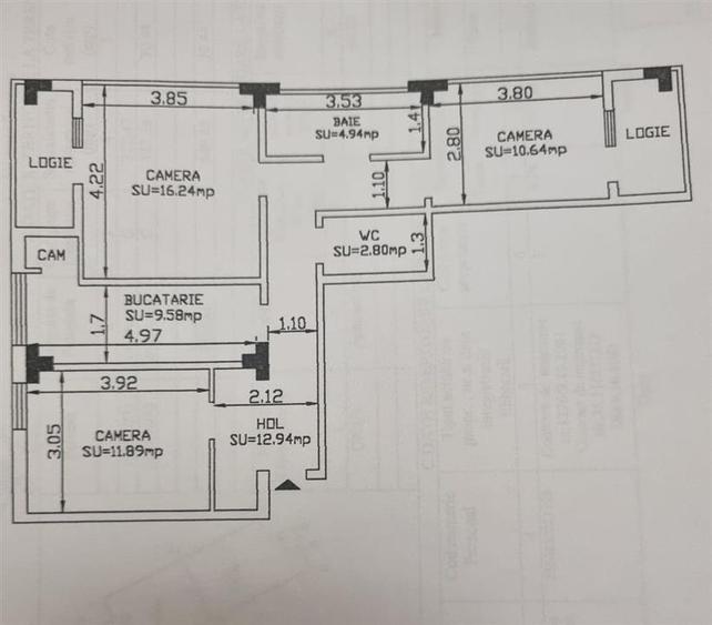 Apartament cu 3 camere decomandat, mobilat în Podul de Fier