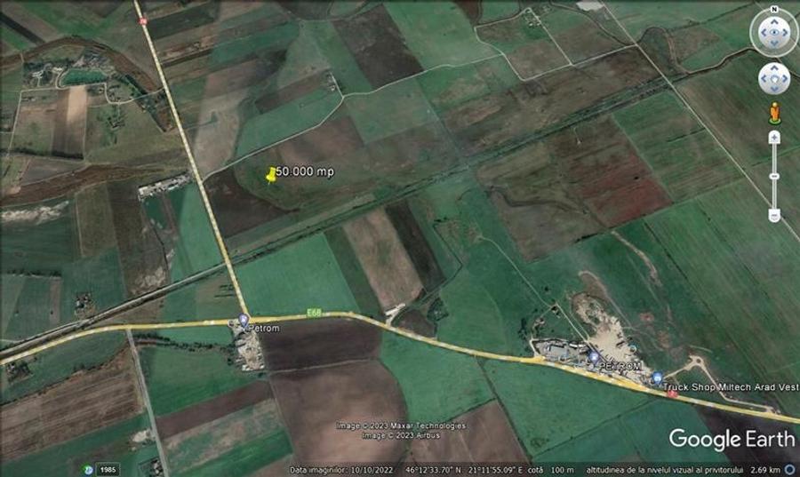 Teren agricol extravilan de 50000 mp, în Turnu