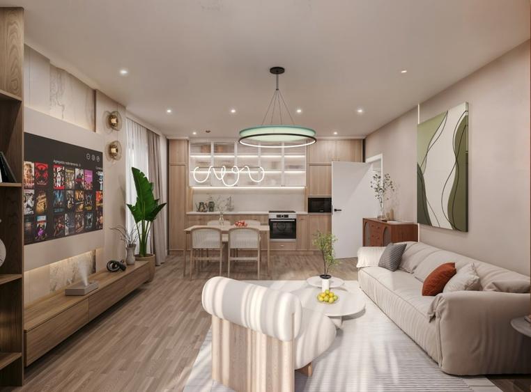 Apartament cu 3 camere decomandat în Nord