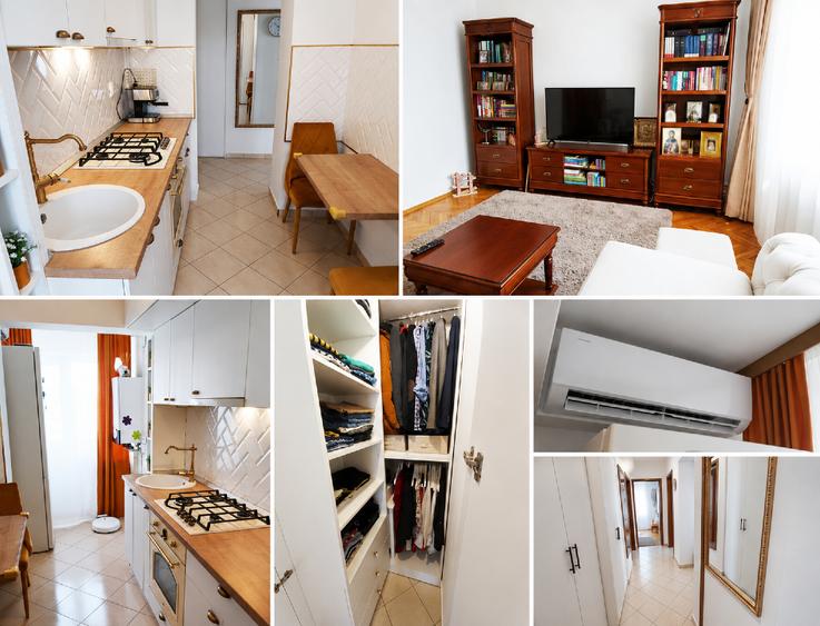 Apartament cu 2 camere decomandat, mobilat în Podul de Fier