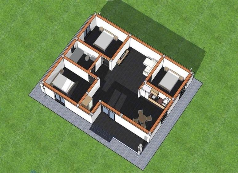 Casă individuală cu 4 camere cu Teren 430 Mp în Ișalnița