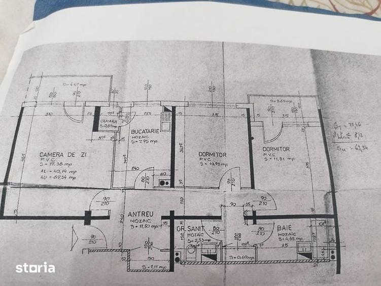 Apartament cu 2 camere în Nufărul