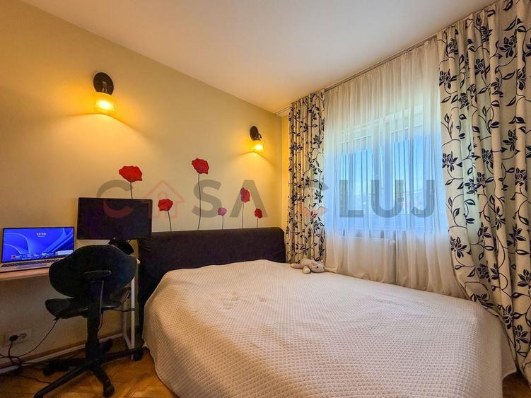 Apartament cu 3 camere decomandat, mobilat în Mănăștur