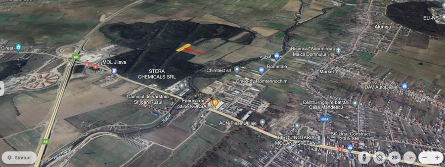 Teren Construcții intravilan de 4800 mp, în Jilava