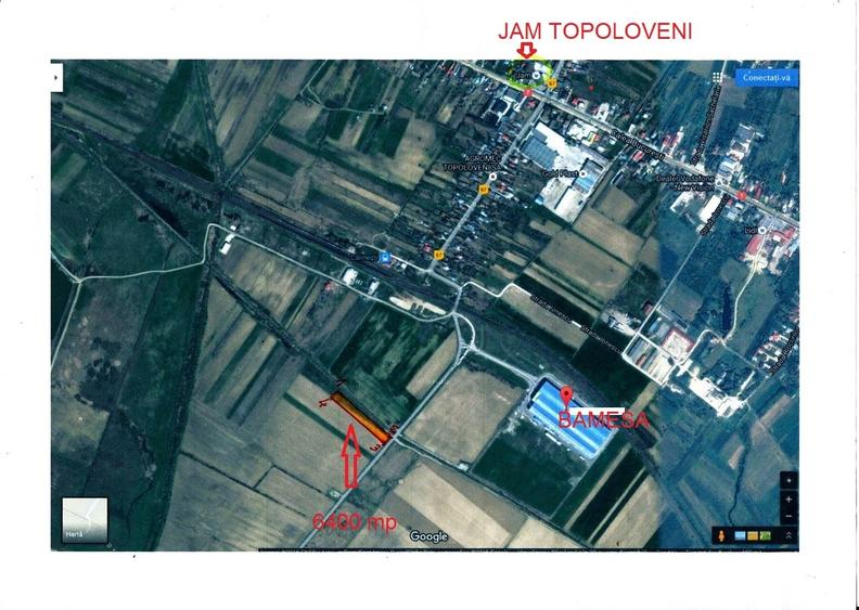 Teren Construcții intravilan de 6400 mp, în Vest