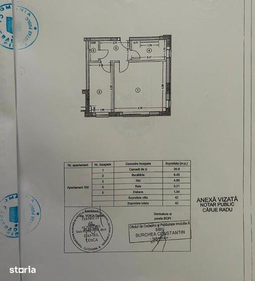 Apartament o camera cu bucatarie separata - Doamna Stanca - 9