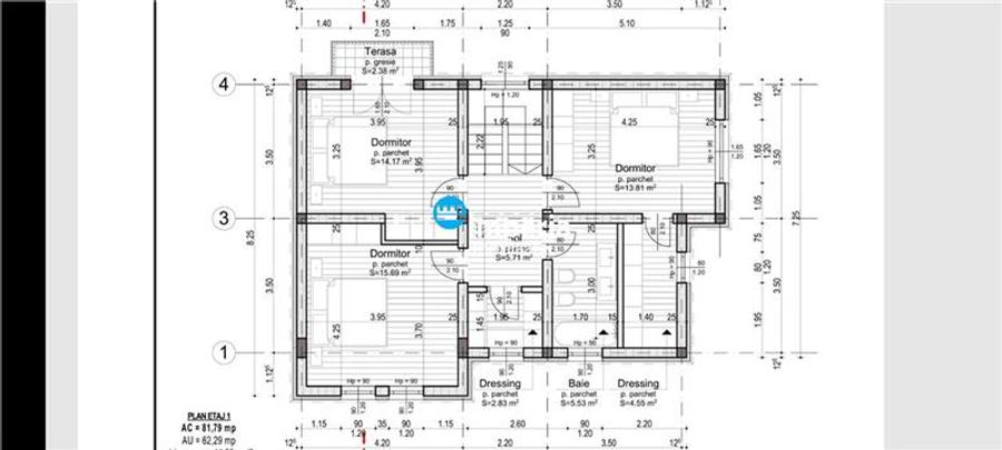 Duplex cu 4 camere cu Canalizare în Valea Ursului