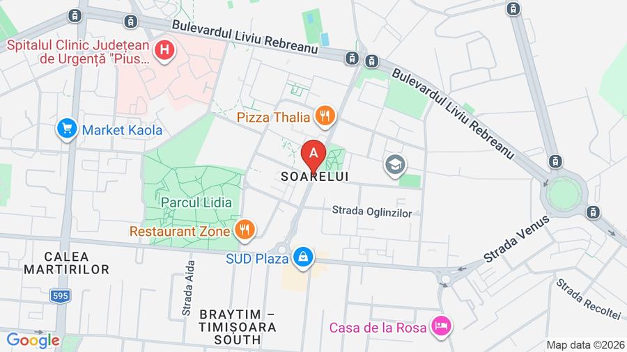 Apartament cu 2 camere decomandat în Soarelui