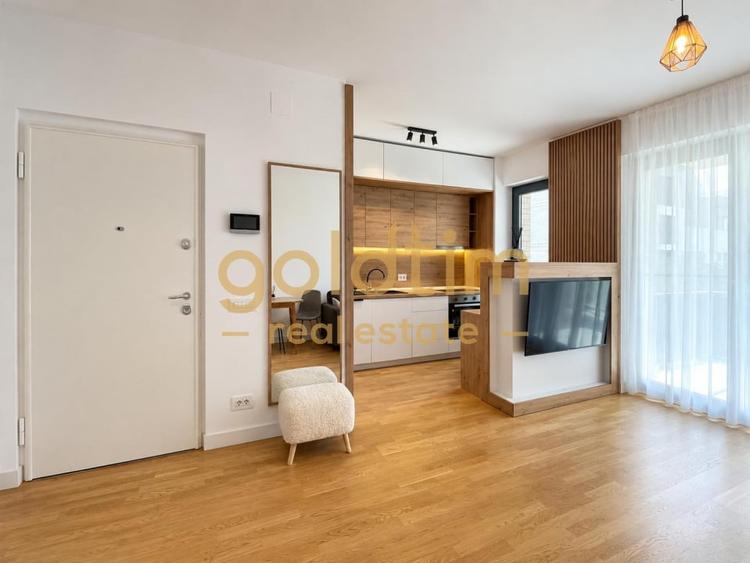 Apartament cu 2 camere semidecomandat, mobilat în Pipera