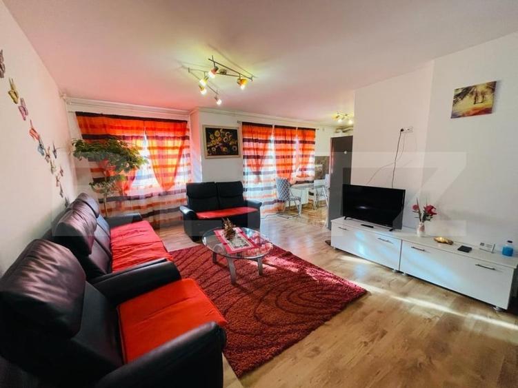 Apartament cu 3 camere semidecomandat, mobilat în Florești