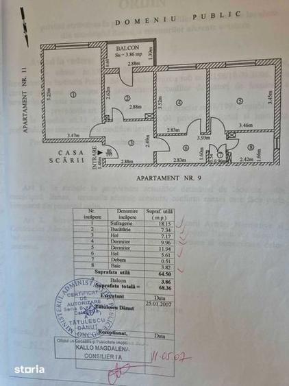 Apartament cu 3 camere decomandat în Sud