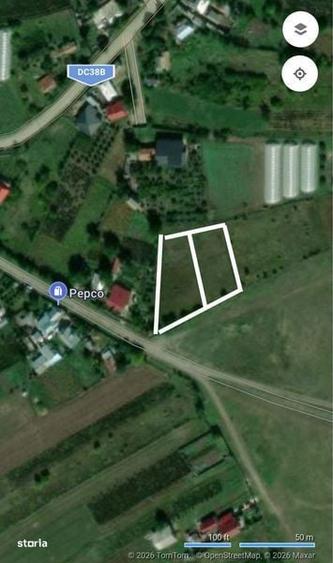 Teren de 1000 mp, în Horlești