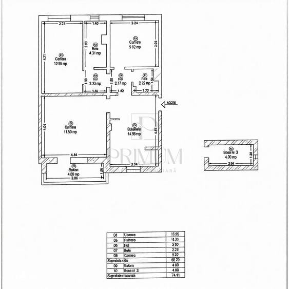 Apartament cu 3 camere decomandat, mobilat în Dorobanților