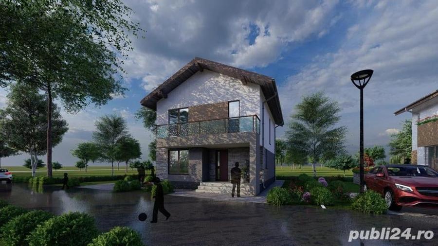 Casă cu 5 camere cu Teren 500 Mp în Corbeanca