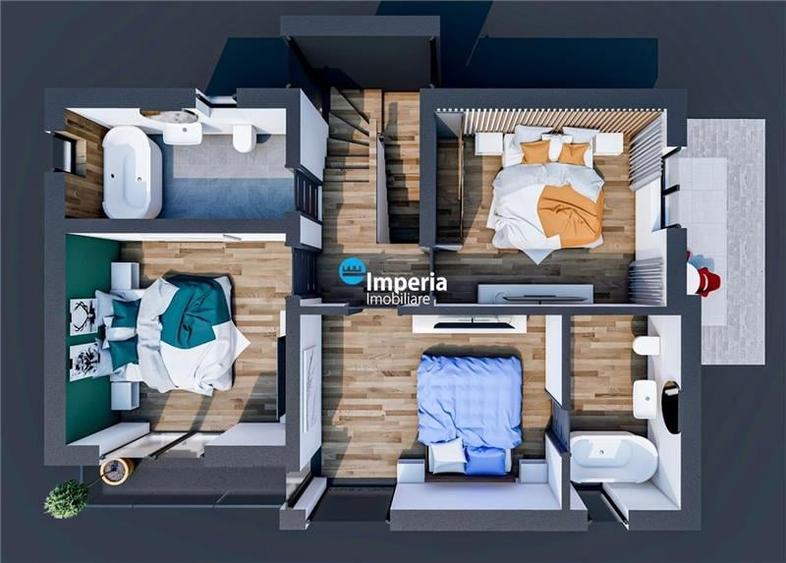 Casă individuală cu 4 camere cu Teren 500 Mp în Dorobanți