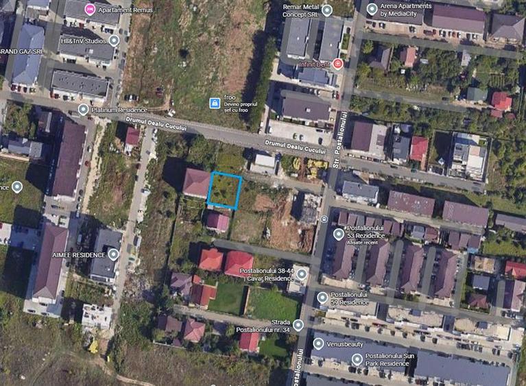 Teren Construcții intravilan de 506 mp, în Metalurgiei