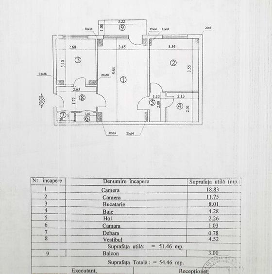 Apartament cu 2 camere în Timpuri Noi