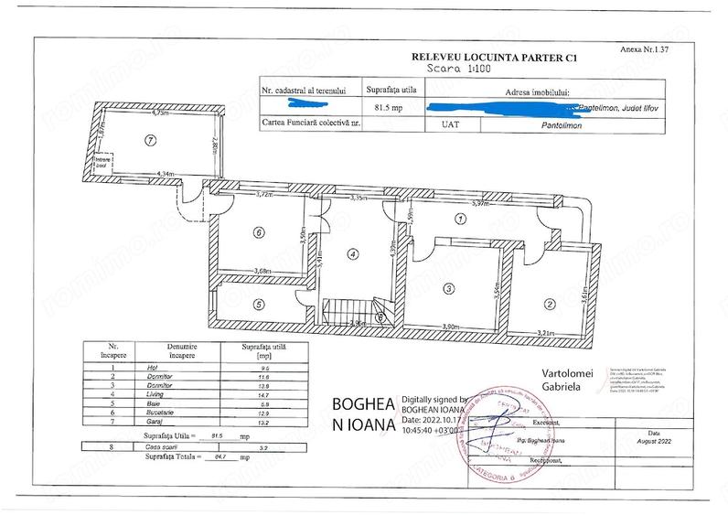 Casă cu 3 camere cu Teren 239 Mp în Central