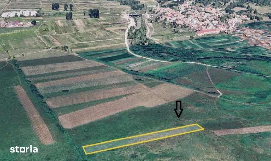 Teren de 2000 mp, în Bradu