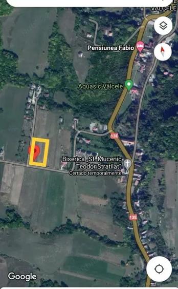 Teren de 1296 mp, în Vâlcele