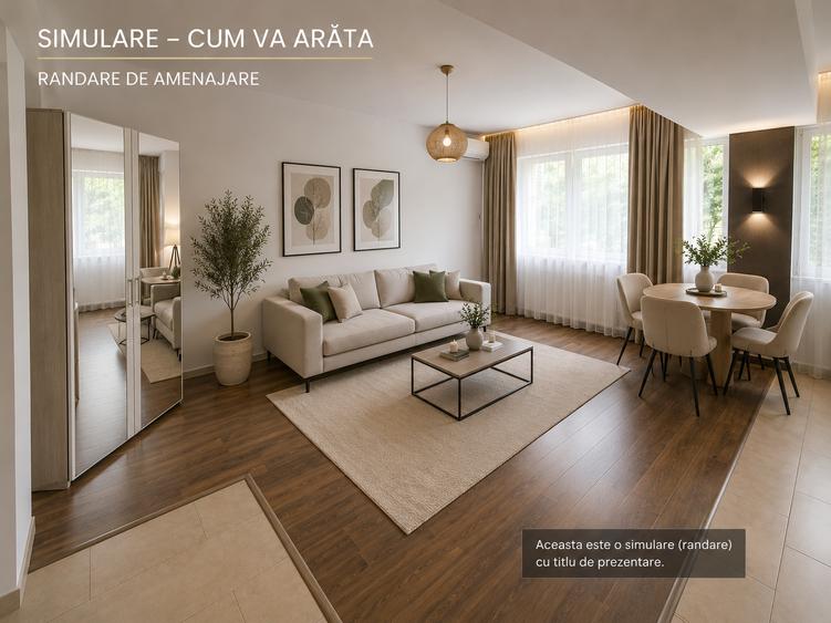 Apartament cu 2 camere semidecomandat în Iancu Nicolae