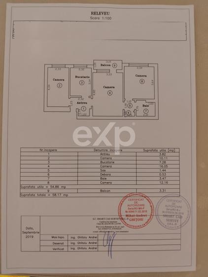 Apartament cu 3 camere semidecomandat, mobilat în Grigorescu
