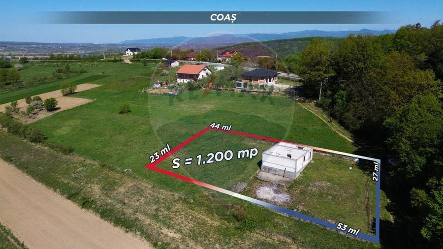 Casă cu 3 camere cu Teren 1200 Mp în Coaș